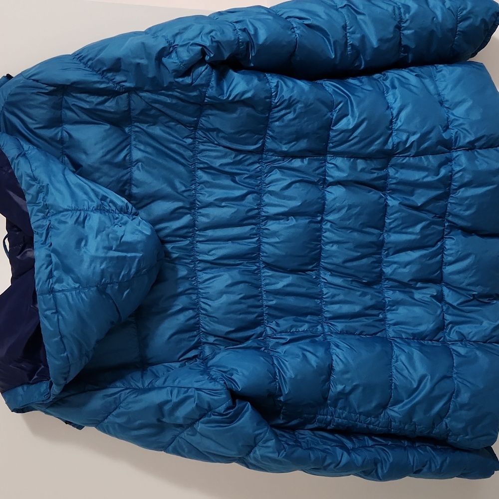 Blue Hooded Puffer Jacket - Picture 4 of 4